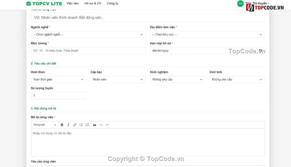 tuyển dụng,mới nhất,Website Website tuyển dụng